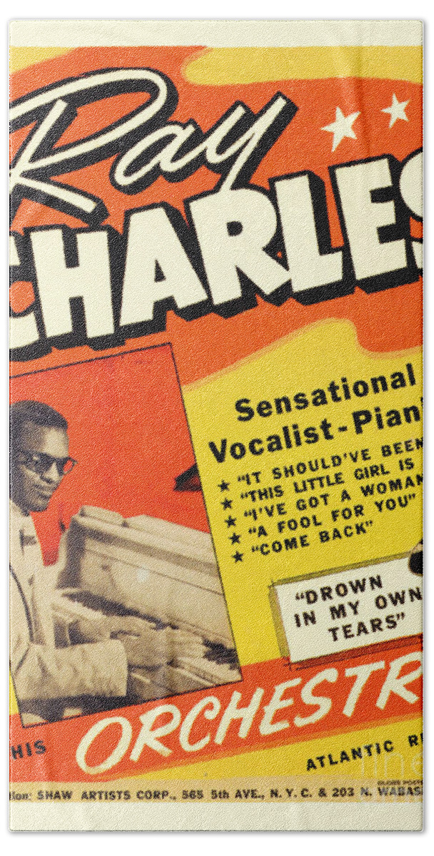 1950's Concert Poster Ray Charles 